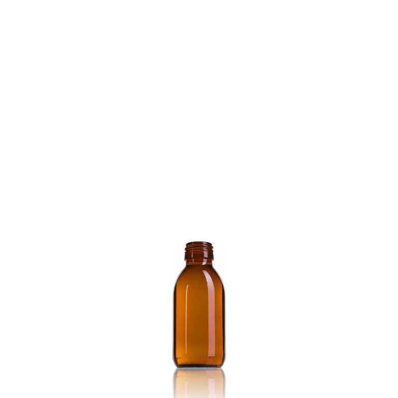 Topacio Ambar glass Bottle 125 ml Pilfer Proof 28  The Pack Stock EU