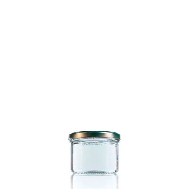 Recto glass jar 235 Twist off 82  The Pack Stock EU