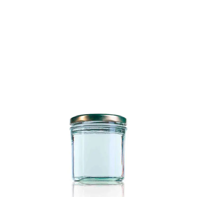 Recto glass jar 350 ml Twist off 82  The Pack Stock EU
