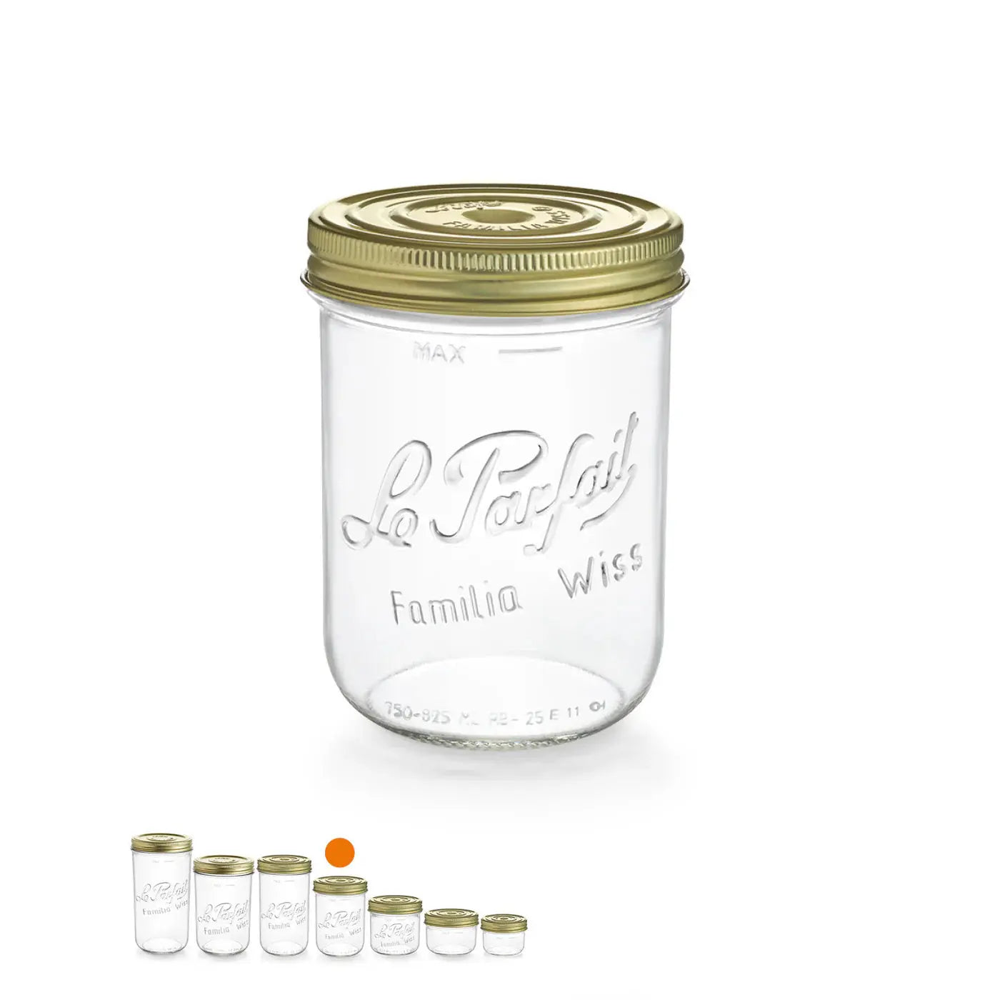 Le Parfait "Wiss" glass jar 750gr D100  The Pack Stock EU